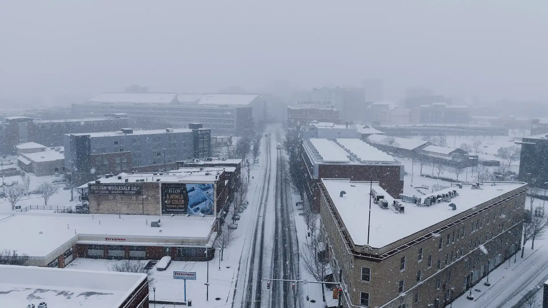 Snow accumulation typical of Rochester, NY winters